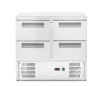 ARKTIC 4 stalčių šaldytuvas su stalviršiu GN 1/1 112L 220–240V/143W 900x700x(H)855mm 236154 | E-gastro