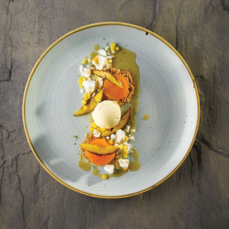 FINE DINE Lėkštė Duck Egg Blue, melsva, ø324 mm, 6 vnt. SDESEV121 | E-gastro