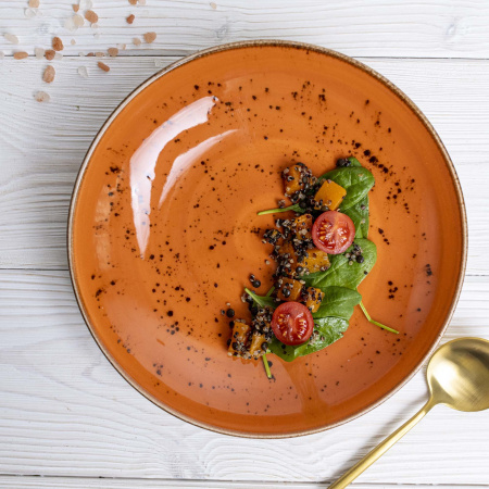 FINE DINE Plati lėkštė, oranžinė, ø240 mm, 6 vnt. 778401 | E-gastro