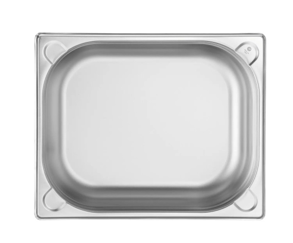 HENDI Konteineris GN 1/2, Kitchen Line, 6,5L, nerūdijantis plienas, 325x265x(H)100 mm 806333 | E-gastro