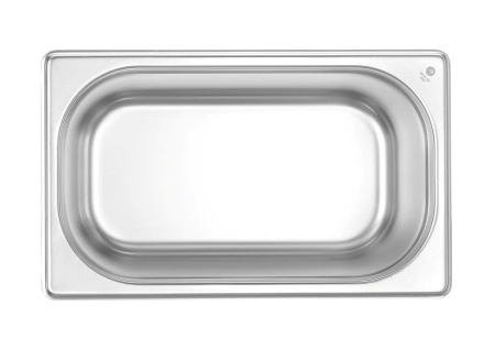 HENDI Konteineris GN 1/4, Budget Line, 4L, nerūdijantis plienas, 265x162x(H)150mm 800546 | E-gastro