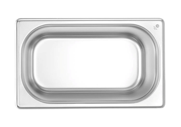 HENDI Konteineris GN 1/4, Budget Line, 4L, nerūdijantis plienas, 265x162x(H)150mm 800546 | E-gastro