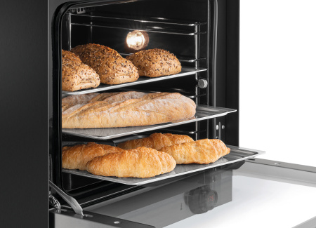 BARTSCHER Konditerinė krosnis AT90-MDI S, juoda, durelės viršuje, 4 padėklai 438x315 mm, 230V/2,7kW 120825 | E-gastro