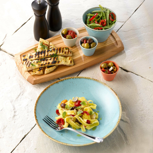 FINE DINE Gili lėkštė Laguna, melsva, ø220 mm, 6 vnt. 04ALM003012 | E-gastro