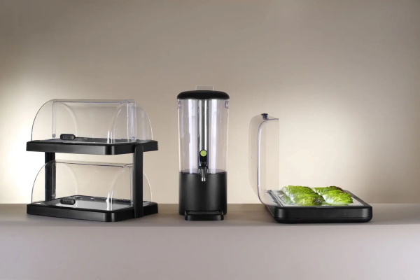 HENDI Dviguba atverčiama aušinimo vitrina UNIQ, designed by Robert Bronwasser, juoda,480x355x(H)480mm 871812 | E-gastro