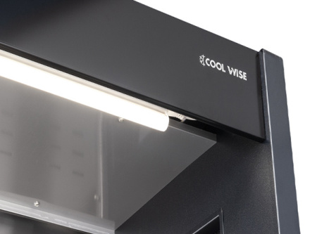 COOL HEAD Šaldoma vitrina su stumdomomis durimis WMP120S, juoda, 435 l. WMP 120S | E-gastro