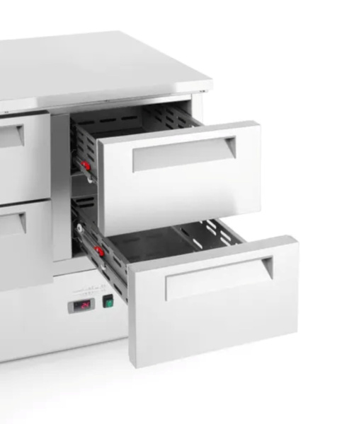 ARKTIC 4 stalčių šaldytuvas su stalviršiu GN 1/1 112L 220–240V/143W 900x700x(H)855mm 236154 | E-gastro