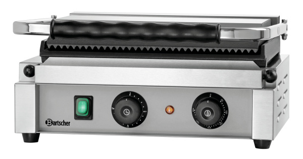 BARTSCHER Elektrinis kontaktinis grilis "Panini-T" 1GR, rifliuotas viršus ir lygi apačia, 230V/2,2kW A150776 | E-gastro