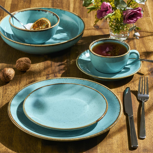 FINE DINE Ovali lėkštė Laguna, melsva, 300x150mm, 6 vnt. 04ALM001953 | E-gastro