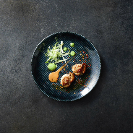 FINE DINE Dubuo Astro, mėlynas, ø250 mm, 12 vnt. ATBLEVB91 | E-gastro