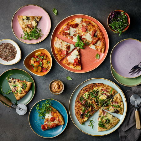 FINE DINE Lėkštė Sorrel, žalia, ø290 mm, 6 vnt. SSRSEV111 | E-gastro
