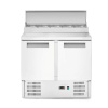 ARKTIC 2 durų šaldytuvo stalas su antstatu 900x695x(H)955mm 236222 | E-gastro