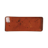 FINE DINE Stačiakampė lėkštė, oranžinė, 215x120mm, 6 vnt. 778357 | E-gastro