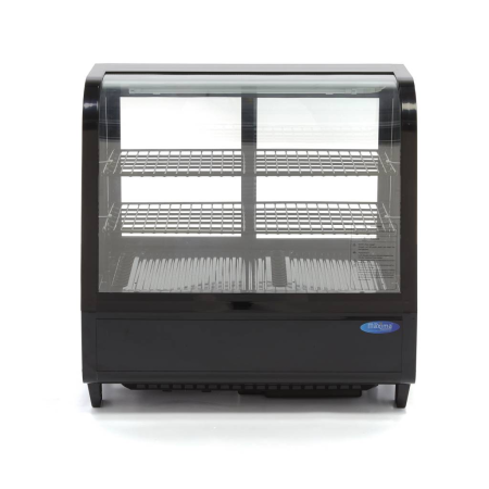 MAXIMA Vitrininis šaldytuvas 100 L 68 cm juodas 09400831 | E-gastro
