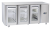 COOL HEAD Šaldomas stalas QRG3100SG, stiklinės durys GN 1/1, 230V/100W, 700x850x1815 mm QRG 3100SG | E-gastro