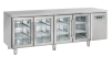 COOL HEAD Šaldomas stalas QRG4100, stiklinės durys GN 1/1, 230V/450W, 725x850x2250 mm QRG 4100 | E-gastro
