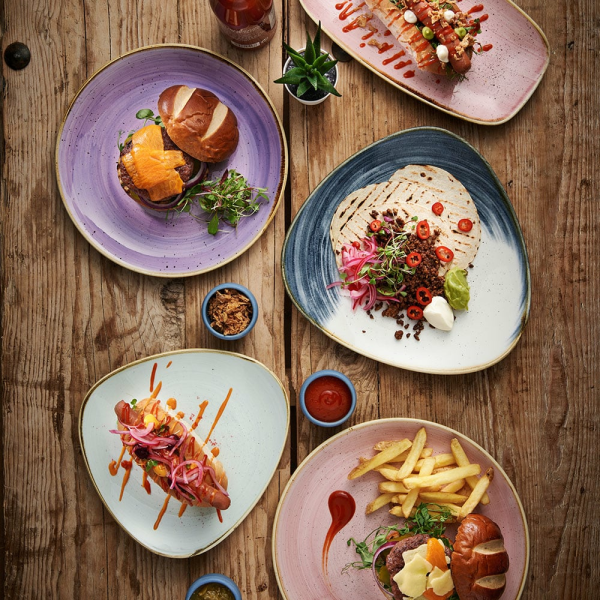 FINE DINE Lėkštė aukštu krašteliu Petal Pink, rožinė, ø230 mm, 6 vnt. SPPSWOB21 | E-gastro