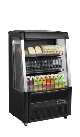 TEFCOLD Žemo profilio atvira vitrina ODC90 BLACK 31494 | E-gastro