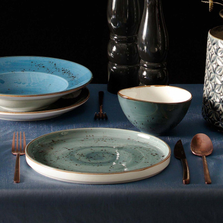 FINE DINE Lėkštė Arando, pilka, 240x270mm, 6 vnt. 779774 | E-gastro