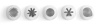 HENDI Konditerinių maišelių antgaliai - gėlės ir žiedlapio formos 551202 | E-gastro