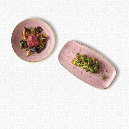 FINE DINE Stačiakampė lėkštė Petal Pink, rožinė, 298x153mm, 6 vnt. SPPSXO111 | E-gastro