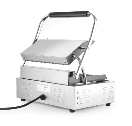 HENDI Kontaktinis grilis Panini, rifliuotas viršus ir apačia, 430x375x(H)216mm 263655 | E-gastro