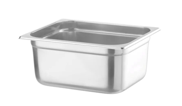 HENDI Konteineris GN 1/2, Profi Line, 9.5 L, nerūdijančio plieno, 325x265x(H)150 mm 801413 | E-gastro