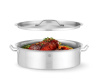 HENDI Troškinimo puodas su dangčiu, 10,8L, Ø360x(H)139mm 836521 | E-gastro