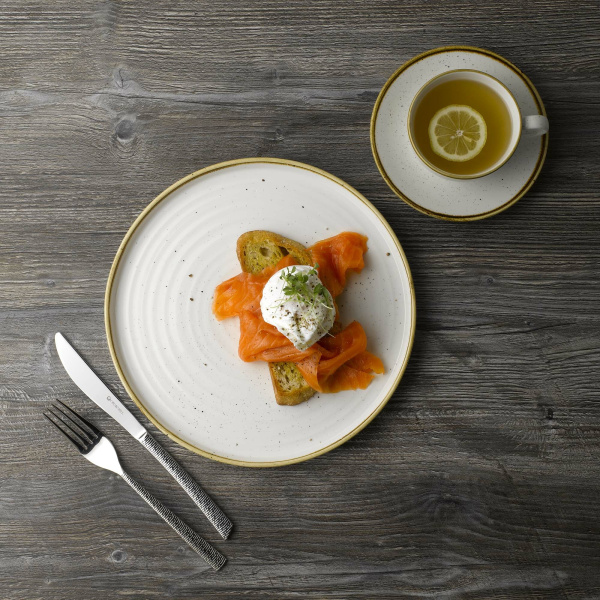 FINE DINE Lėkštė Barley, kreminė, ø165 mm, 6 vnt. SWHSEVP61 | E-gastro