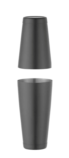 HENDI Bostono plaktuvė „Tin-on-Tin“, BarUp, 0,8L, Juodas, ø90 596418 | E-gastro