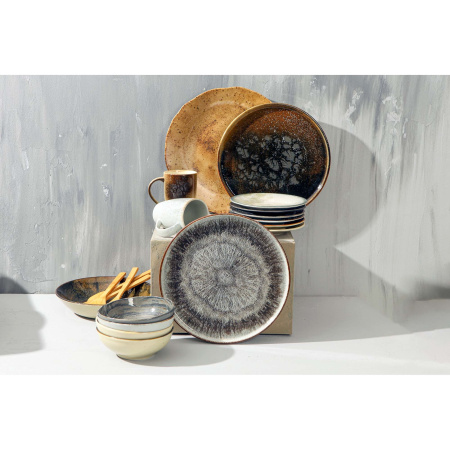 FINE DINE Lėkštė Genesis, ruda, ø170 mm, 6 vnt. 04SWA000061 | E-gastro