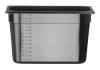 HENDI GN 1/2 konteineris iš juodo polikarbonato, 12,5L, Juodas, 325x265x(H)200mm 862407 | E-gastro
