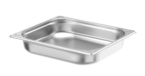 HENDI Konteineris GN 2/3, Kitchen Line, 5,5L, nerūdijantis plienas, 354x325x(H)65 mm 806227 | E-gastro