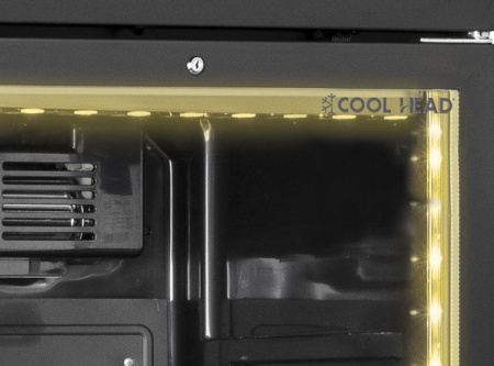 COOL HEAD Gėrimų šaldytuvas su LED apšvietimu TKG408CB, juodas, 372 l. TKG 408CB | E-gastro