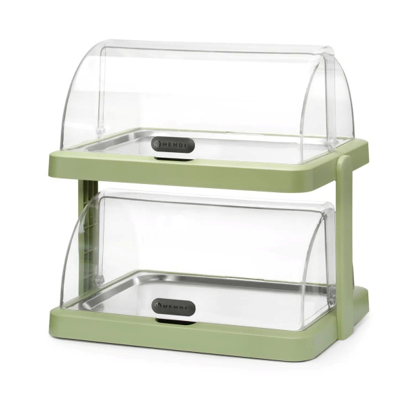 HENDI Dviguba atverčiama aušinimo vitrina UNIQ, designed by Robert Bronwasser, Žalia,480x355x(H)480mm 871973 | E-gastro
