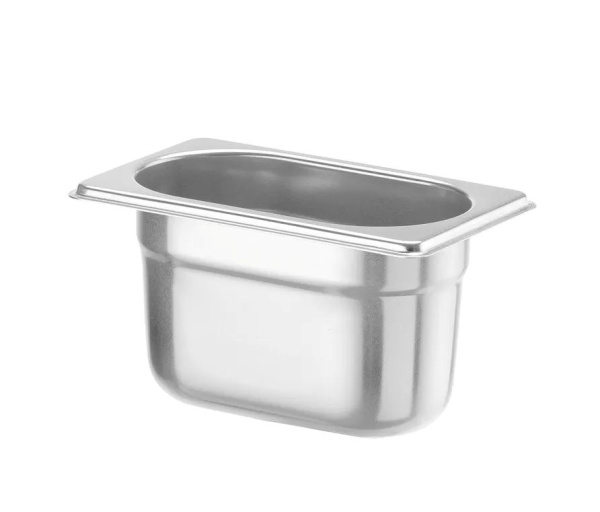 HENDI Konteineris GN 1/9, Profi Line, 1 L, nerūdijančio plieno, 176x108x(H)100 mm 801826 | E-gastro