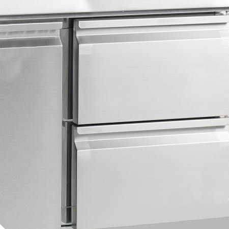 TEFCOLD Picos stalas su ingredientų vitrina PT1365 + VK33-140
