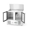 ARKTIC šaldomas 2 durų įstiklintas stalas su atlenkiamu dangčiu 247 L 900x700x(H)860mm 236246 | E-gastro