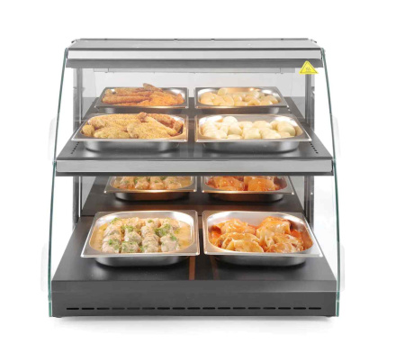 HENDI Stalinė kvarcinė šildymo vitrina, dviejų lygių, 650x485x(H)630mm 233962 | E-gastro