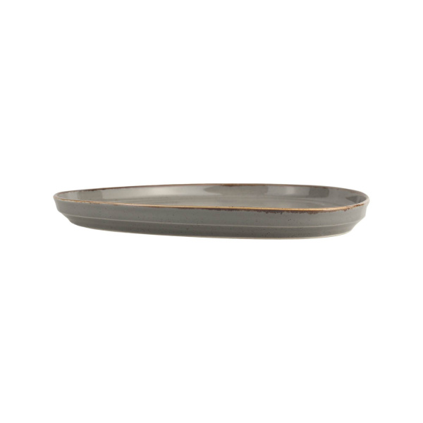 FINE DINE Trikampė lėkštė Stone, tamsiai pilka, ø210 mm, 6 vnt. 04ALM007012 | E-gastro