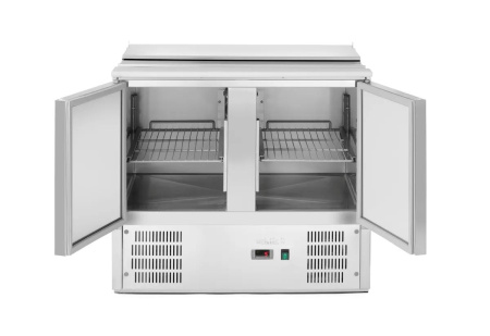ARKTIC 2 durų šaldomas stalas salotoms su atlenkamuju dangčiu, 247L, 900x700x(H)860mm 236161 | E-gastro