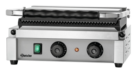 BARTSCHER Elektrinis kontaktinis grilis "Panini-T" 1R, rifliuotas viršus ir apačia, 230V/2,2kW A150774  | E-gastro