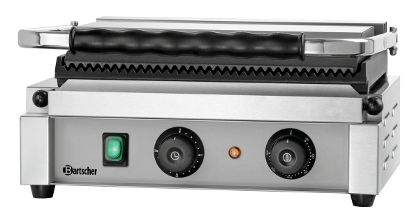 BARTSCHER Elektrinis kontaktinis grilis "Panini-T" 1R, rifliuotas viršus ir apačia, 230V/2,2kW A150774  | E-gastro