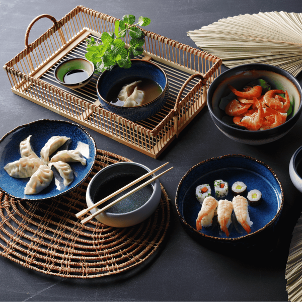 FINE DINE Dubuo Eminence, mėlynas, ø180 mm, 3 vnt. 768372 | E-gastro