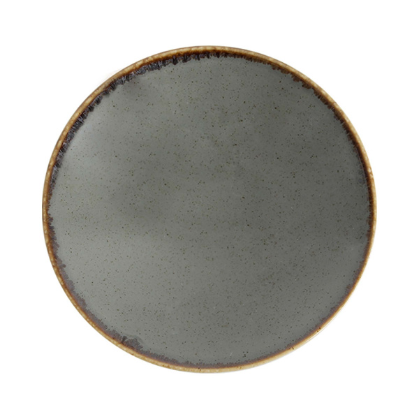 FINE DINE Gili lėkštė Stone, tamsiai pilka, ø200 mm, 6 vnt. 04ALM002765 | E-gastro