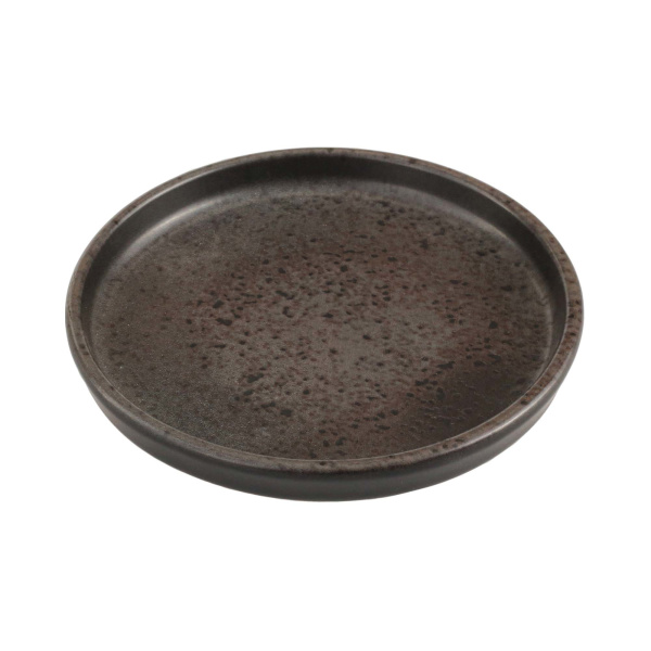 FINE DINE Lėkštė aukštu krašteliu Ironstone, juoda, ø300 mm, 6 vnt. 04SWA000017 | E-gastro