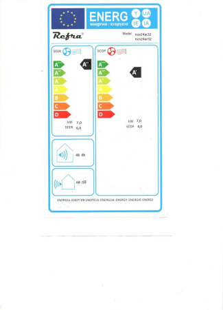 REFRA Sieninis oro kondicionierius rssv18ar32+rscv18ar32 komplektas, iki 60 m² patalpai, 5kW RSSV18AR32+RSCVN18AR32 | E-gastro
