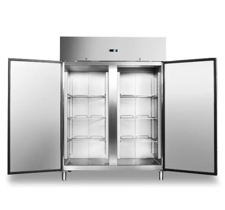 BUFETT Dviejų durų šaldymo spinta, GN 2/1, nerūdijantis plienas, -2/+8 °C, 1300L. GNH1410TN-PT | E-gastro