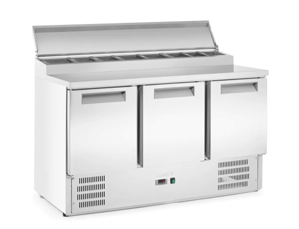 ARKTIC 3 durų šaldytuvo stalas su antstatu 1365x695x(H)955mm 236239 | E-gastro