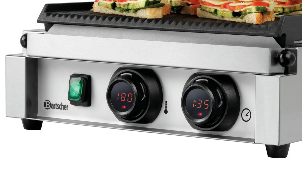 BARTSCHER Elektrinis kontaktinis grilis "Panini-MDI" 1R, rifliuotas viršus ir apačia, 230V/2,2kW A150974  | E-gastro